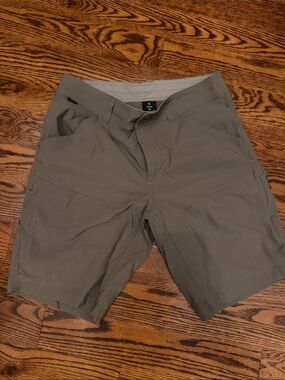 Kuhl Men's Olive Green Hybrid Performance Shorts